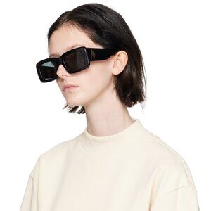 Linda Farrow x THE ATTICO Black Marfa Sunglasses